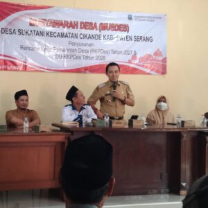 Musyawarah Desa Penyusunan Rancangan RKPDes Tahun 2027 dan Daftar Usulan RKPDes Tahun 2028 Desa Sukatani Berjalan Lancar